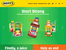 Tablet Screenshot of motts.com